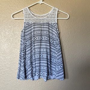 White and black tank top